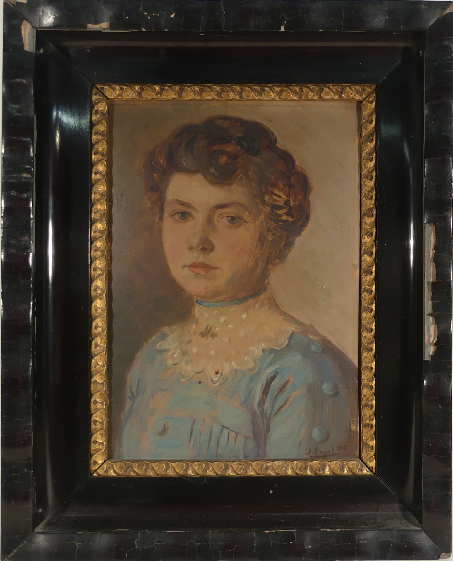 Jean ENGEL. Réunion de portraits. Huile sur toile ou sur paneau. 46 x 36 cm pour le [...] - Bild 2 aus 16