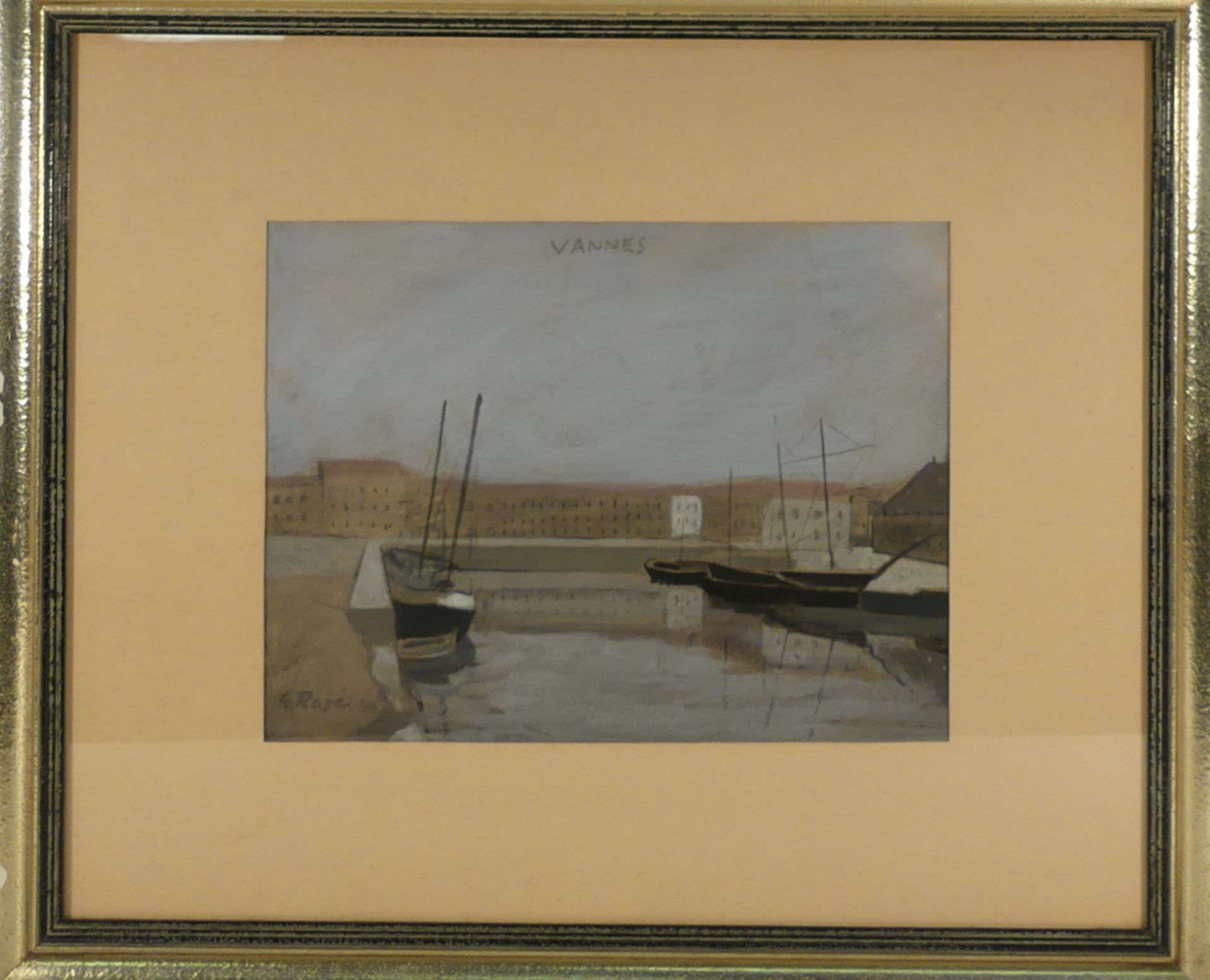 E. Rosé. Le port de Vannes. Morbihan. Aquarelle. Signée et datée 1949. 23.5 x 31.5 [...] - Bild 2 aus 6