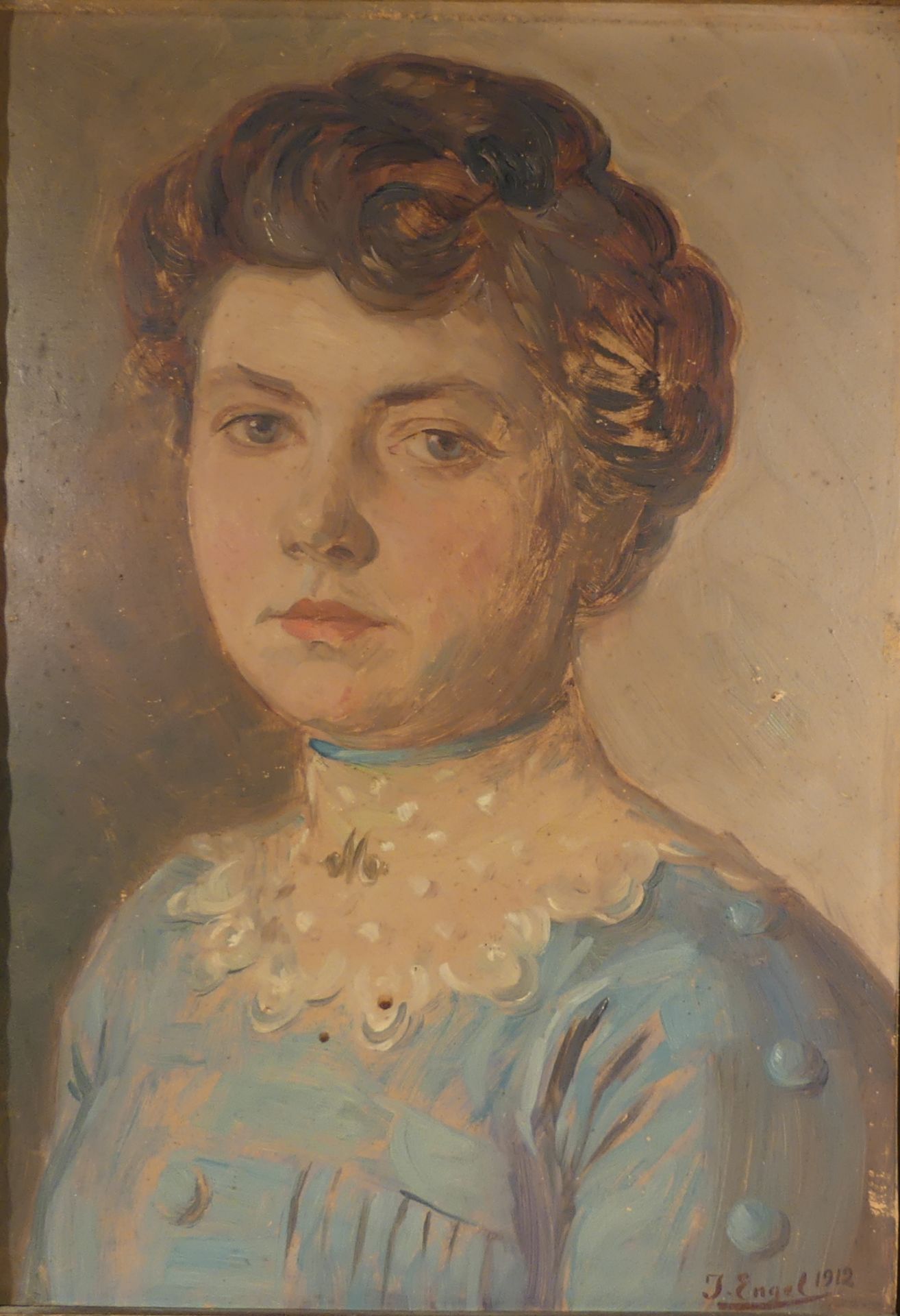 Jean ENGEL. Réunion de portraits. Huile sur toile ou sur paneau. 46 x 36 cm pour le [...] - Bild 9 aus 16