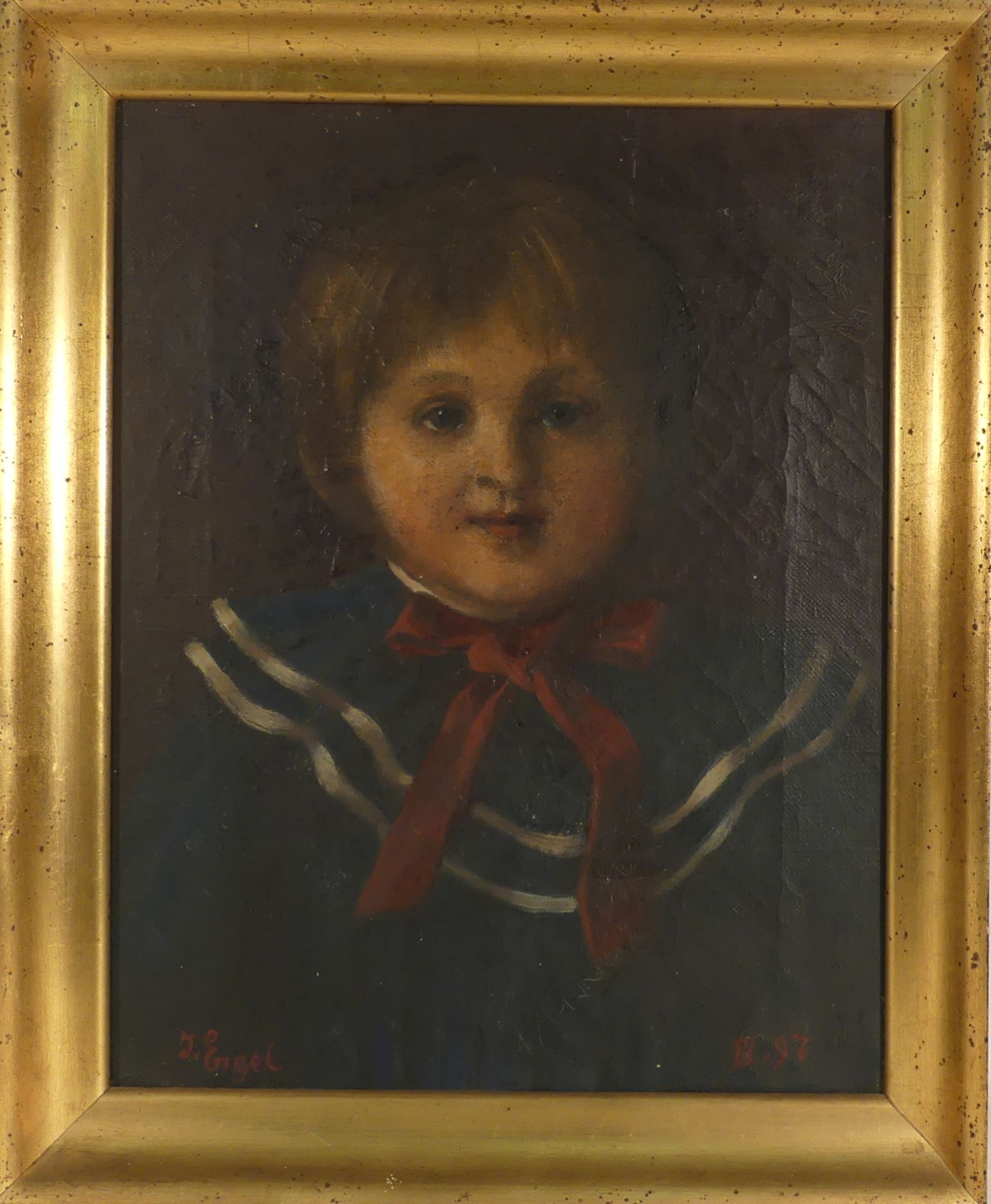 Jean ENGEL. Réunion de portraits. Huile sur toile ou sur paneau. 46 x 36 cm pour le [...] - Bild 16 aus 16