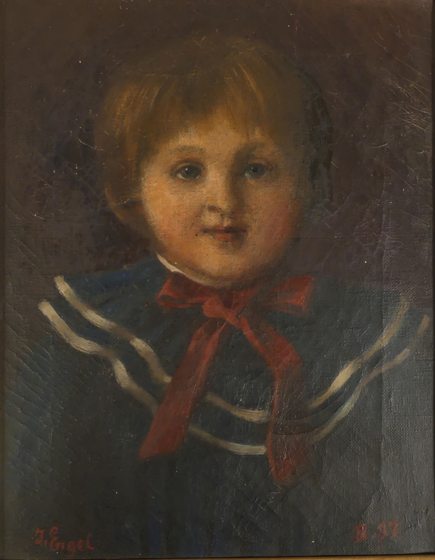 Jean ENGEL. Réunion de portraits. Huile sur toile ou sur paneau. 46 x 36 cm pour le [...] - Bild 7 aus 16