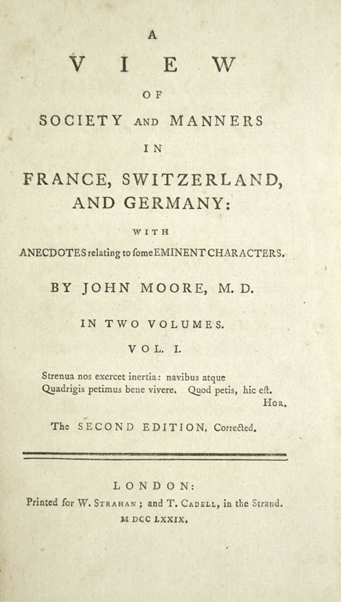 MOORE, John. A view of society and manners in Italy ... - Image 3 of 3