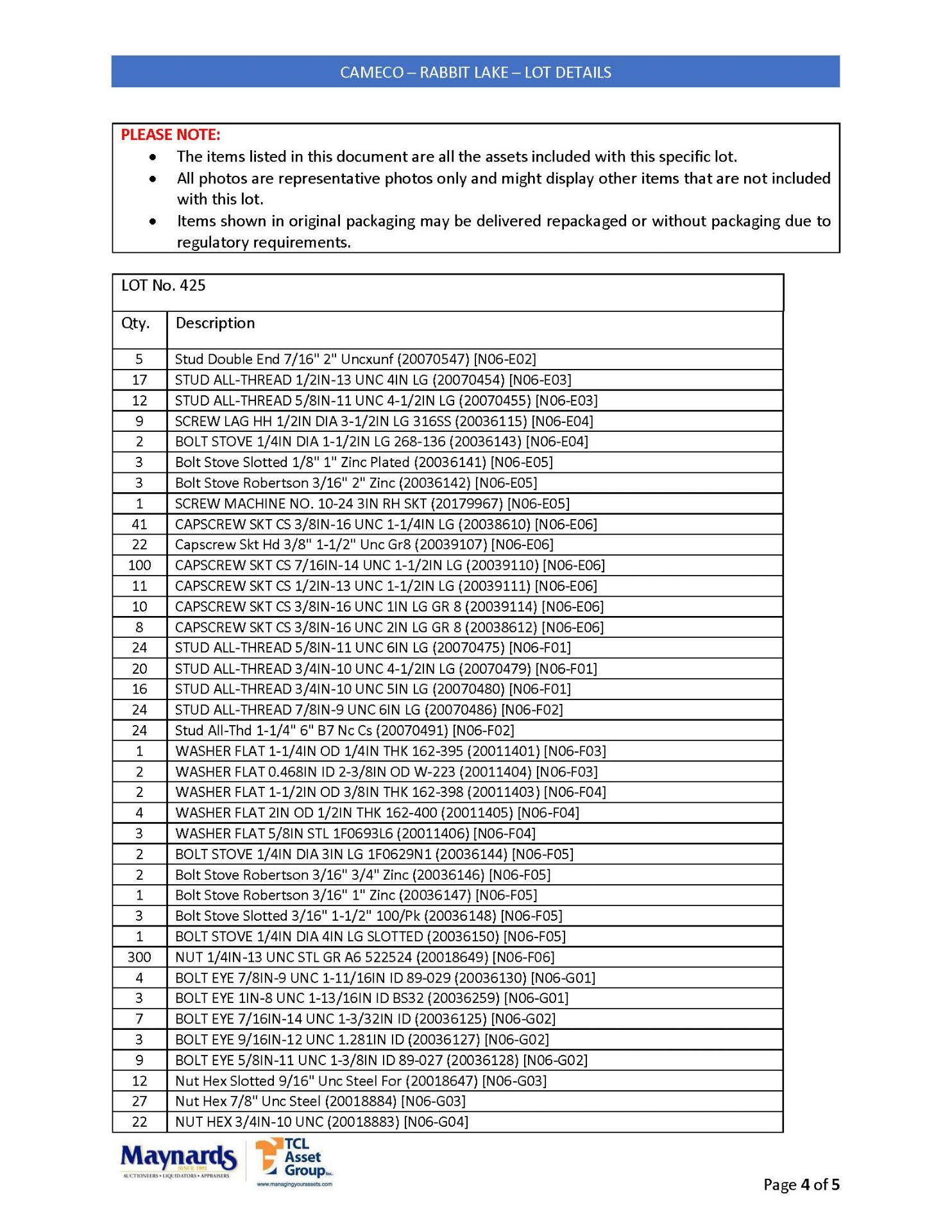 misc. hardware and fasteners, etc. (please see attached for detailed lot list. NOTE: quantities - Image 13 of 14