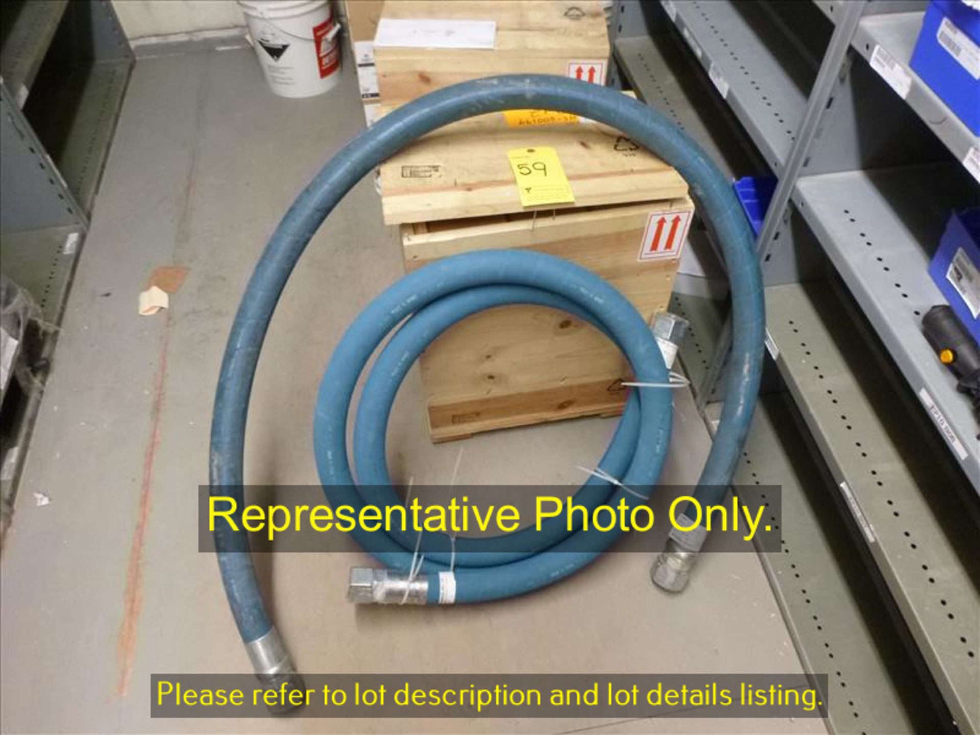 (1) hose assemblies, 2 in. dia. x 120 in. and (4) Enerpac hose, 10 ft., p/n HC9210 [Items shown in - Image 2 of 2