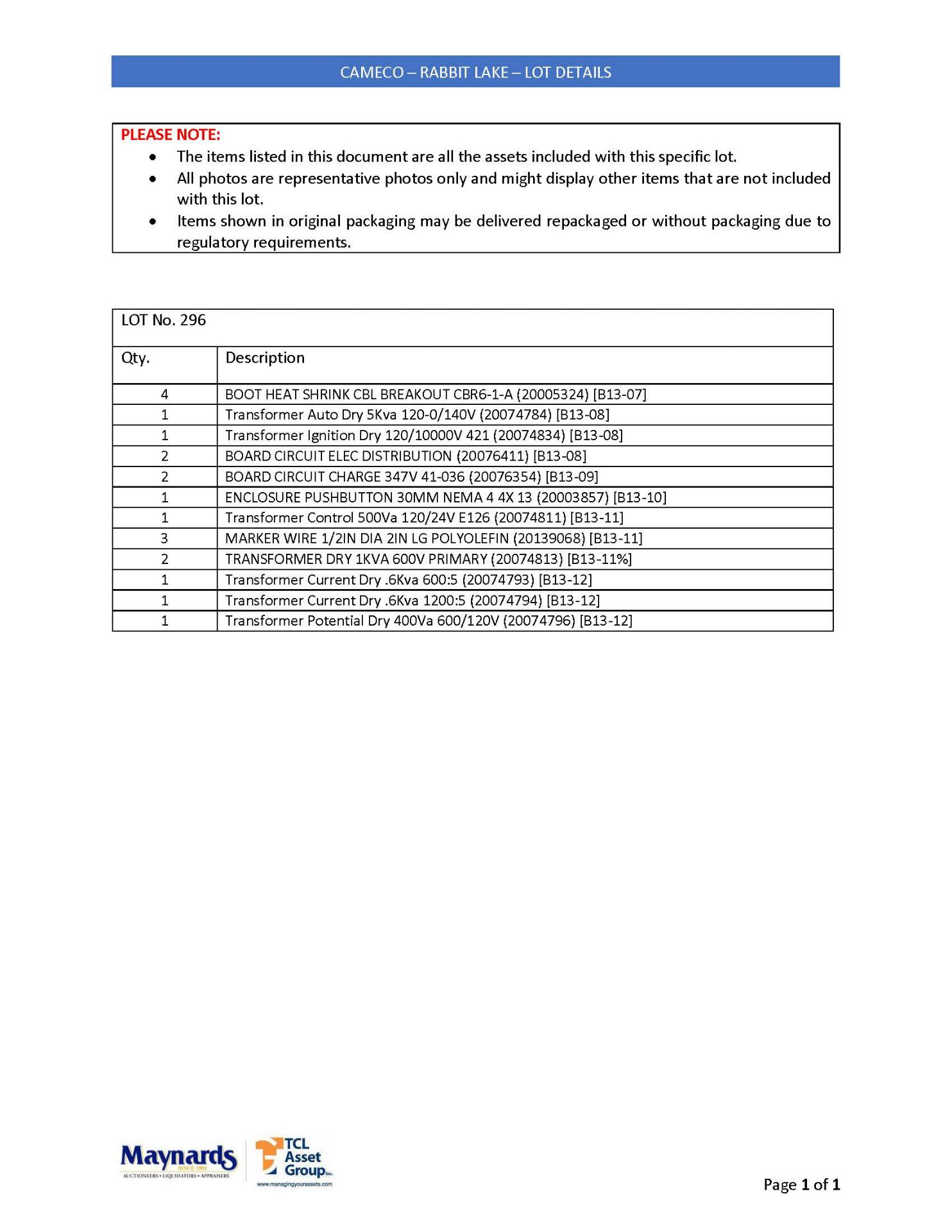 misc. electrical supplies, etc. (please see attached for detailed lot list. NOTE: quantities are - Image 2 of 2