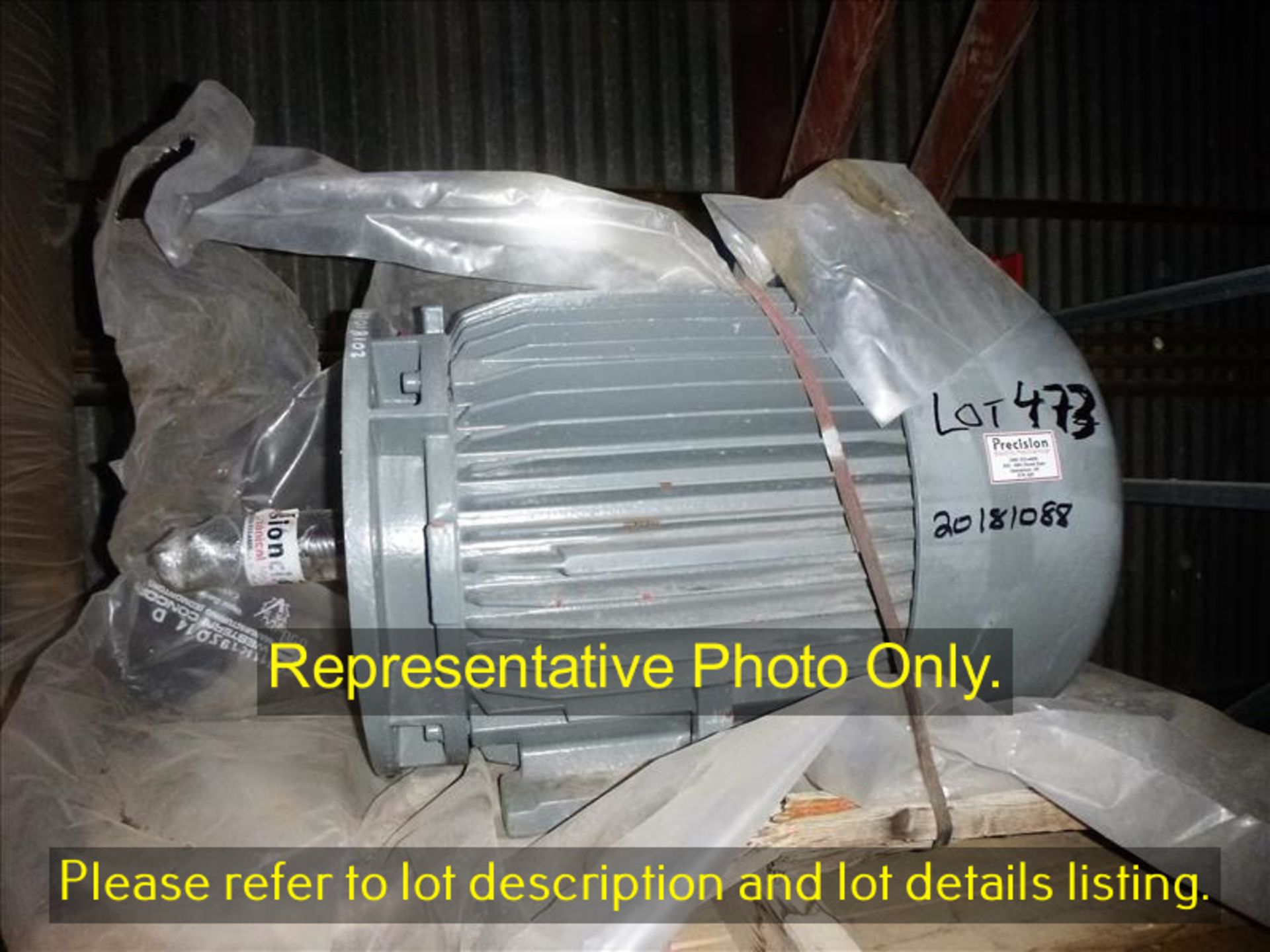 electric motor, 60HP, 1770RPM, 575V, 57.6A, 60HZ [Items shown in original packaging may be delivered