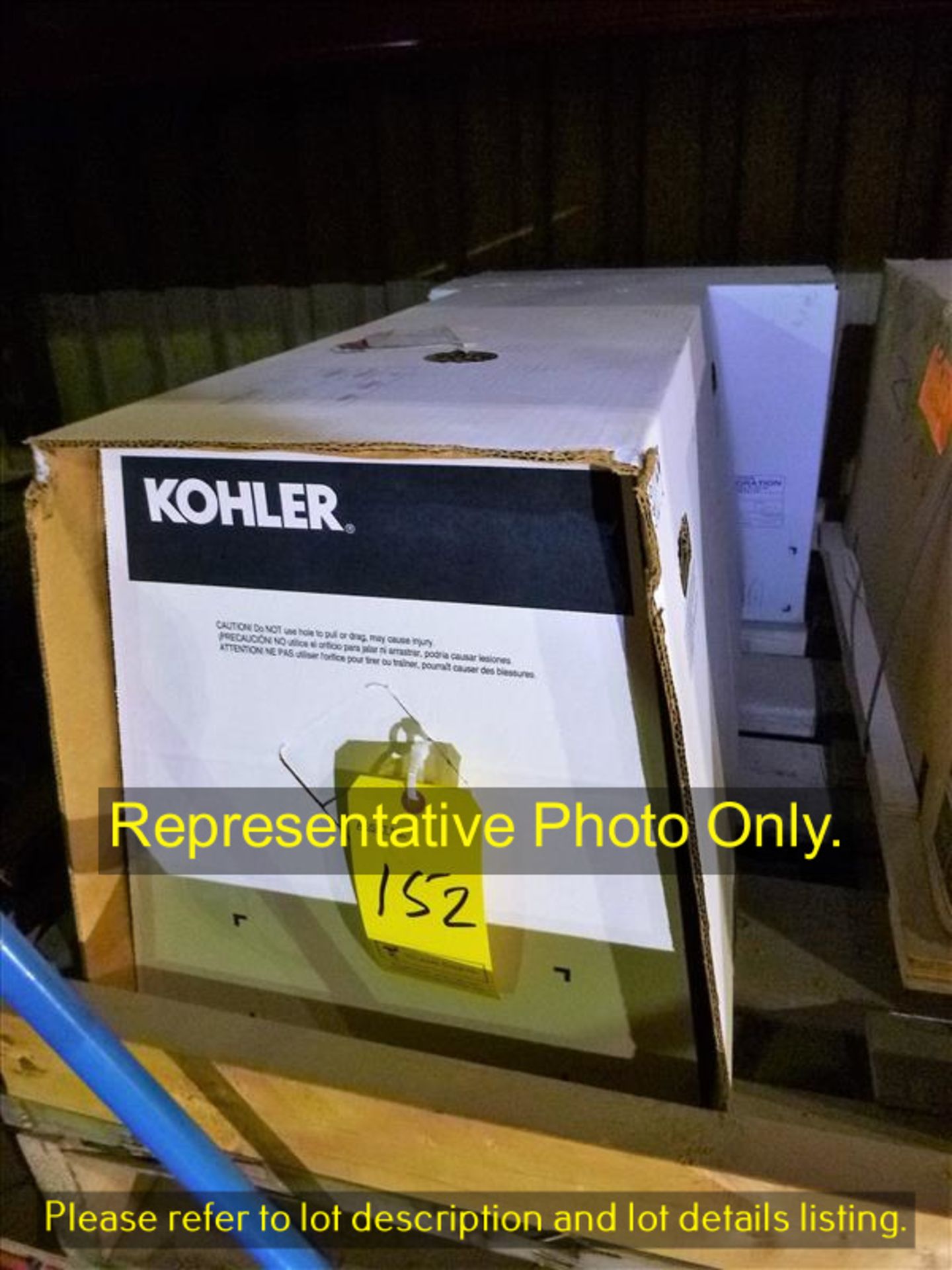 (1) Kohler toilet bowl, 17-1/4 in. c/w (2) toilet tanks, K4468-0 WELL 1.6GPF [Items shown in