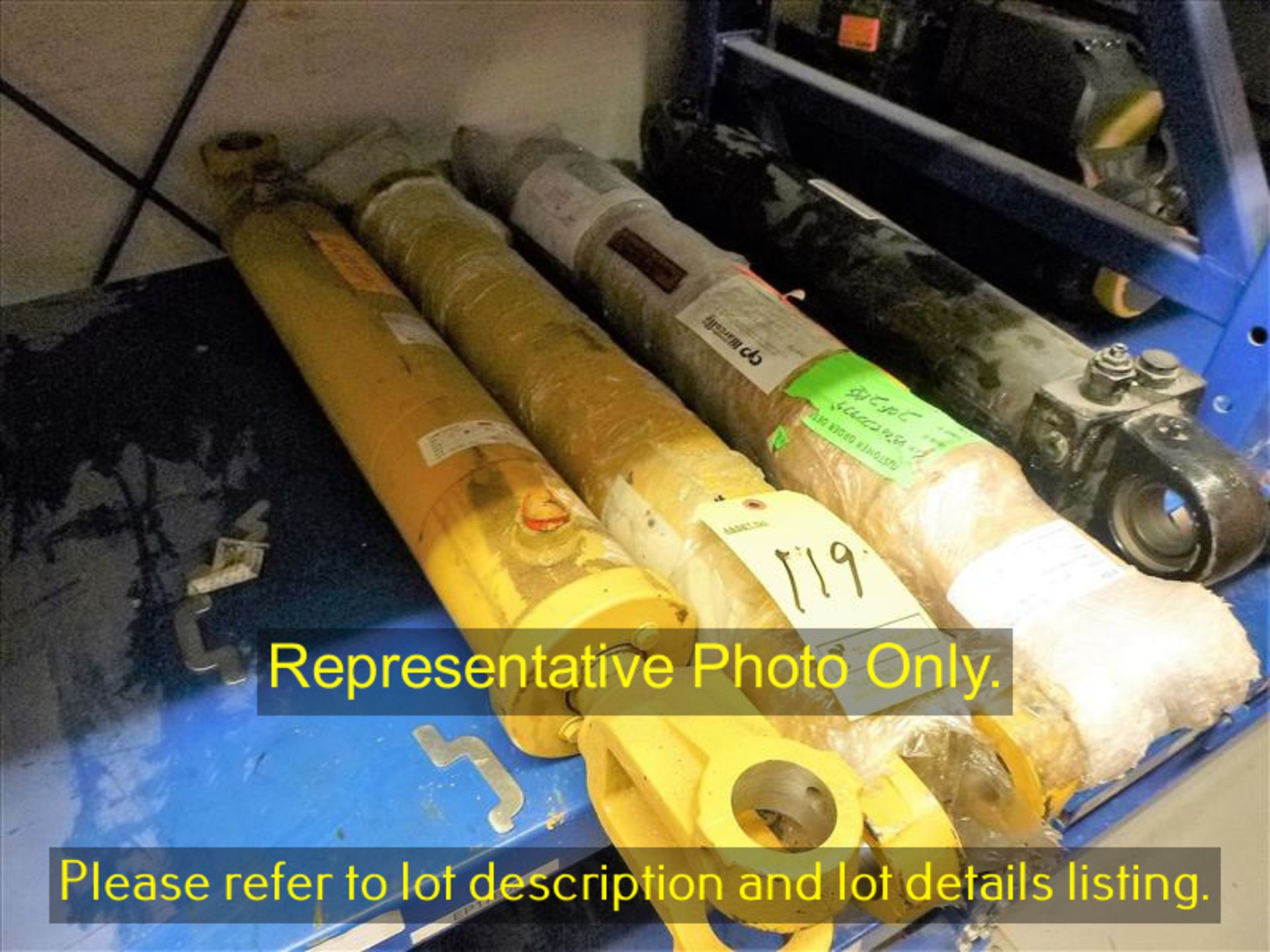 (3) steering cylinders, p/n 6268599 [Items shown in original packaging may be delivered repackaged