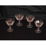 A Set of Four Waterford Crystal Sundae Dishes