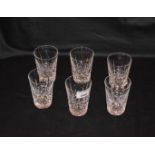 A Set of Six Waterford Crystal Tumblers