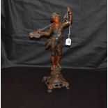A Spelter Figurine 'Fisherman'