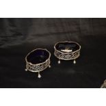 A Pair of Silver Salts, London 1851