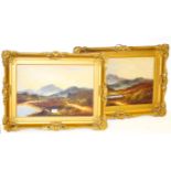 A Pair of Gilt Framed Pictures 'Landscapes'