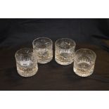 A Set of Four Crystal Tumblers