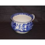 A Willow Pattern Chamber Pot