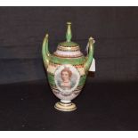 An Antique Vienna Lidded Porcelain Vase