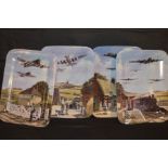 A Lot of Four Limited Edition Collectors Plates 'War Planes'