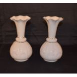 A Pair of Belleek Vases