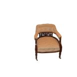 An Upholstered Mahogany Framed Tub Chair