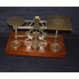 A Large Set of Brass Postage Scales and Weights, S Mordan & Co