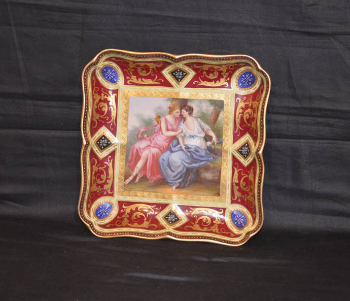 A Very Nice Hand Painted and Gilted Royal Vienna Plate