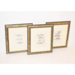 A Set of Three Nicely Framed 'Fish' prints