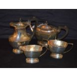 A Good Four Piece Silver Tea Service, Sheffield 1932