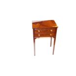 A Very Nice Mahogany Two Drawer Side Table