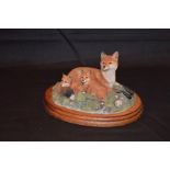 A Border Fine Art Figurine 'Foxes'