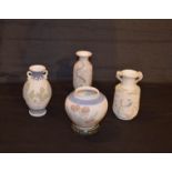 An Unusual Lot of Four Lladro Vases