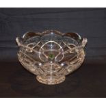 A Very Good Large Waterford Crystal Footed Fruit Bowl