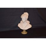 A Nice Bust of a 'Young Lady' Signed