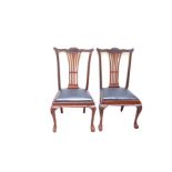 A Very Nice Set of Six Chippendale Style Dining Room Chairs