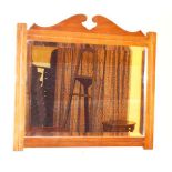 A Mahogany Framed Bevelled Glass Wall Mirror