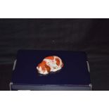 A Royal Crown Derby Paperweight 'Puppy' in Original Presentation Box