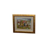 A Framed Oil Painting 'The Poteen Makers' - Roy Wallace