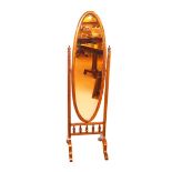 An Oval Dressing Mirror on Stand