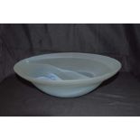 A Nice Circular Blue Glass Bowl