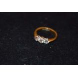 An 18ct Three Stone Diamond Ring (0.40ct)