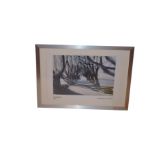 A Signed Print 'Dark Hedges and Shadows' - Lisa Ballard