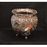 A Large Silver Plated Footed Jardinere