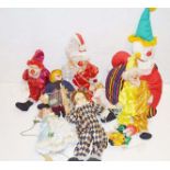 A Collection of Porcelain Faced Puppets etc