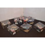 A Collection of Seven Die Cast Scale Model Racing Cars