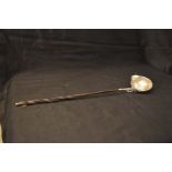 An 18th Century Silver Toddy Ladle