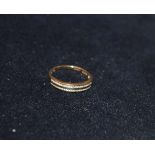 A 9ct Gold and Diamond Wedding Band