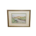 A Watercolour 'River and Landscape' - Theo J. Gracey