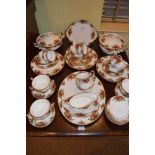 A Royal Albert Old Counrty Rose Tea and Dinner Set