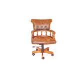 A Very Good Upholstered Swivel Office Chair
