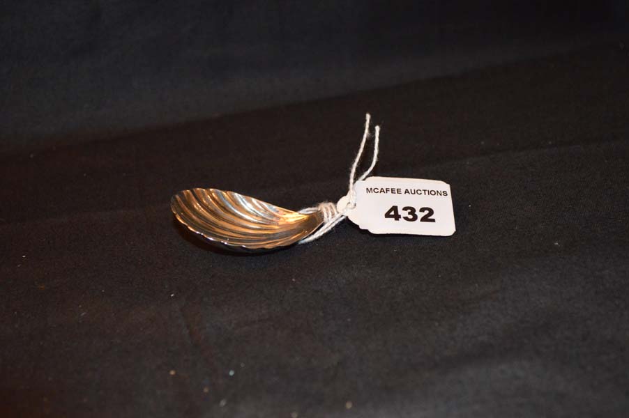 A George III Silver Caddy Spoon, London 1798, Edward Morley