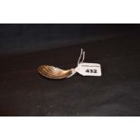 A George III Silver Caddy Spoon, London 1798, Edward Morley